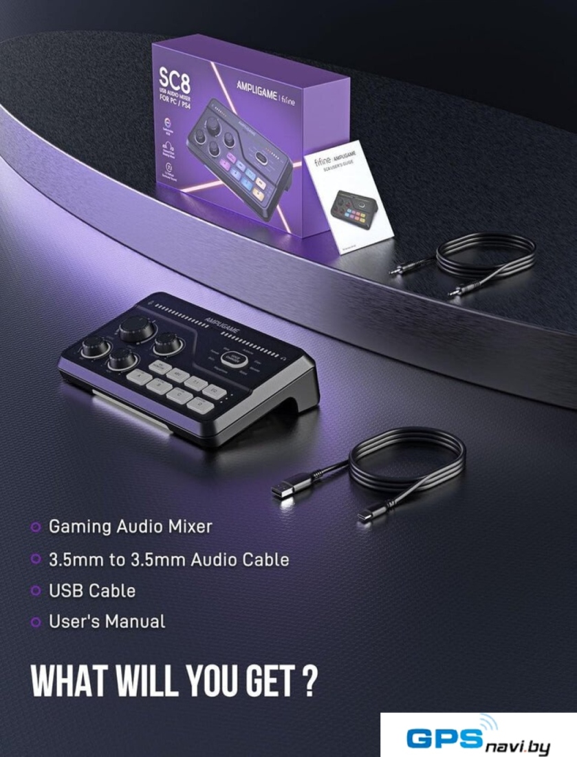 Микшерный пульт FIFINE SC8 (черный)