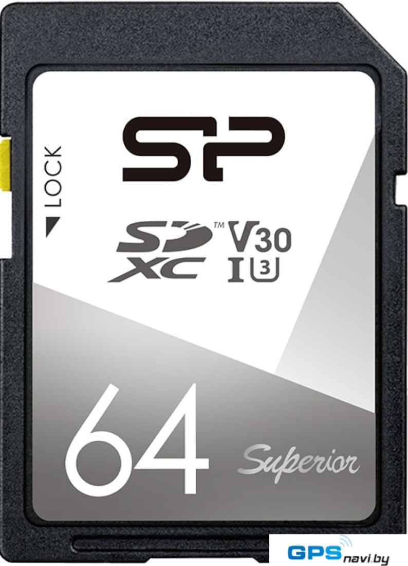 Карта памяти Silicon-Power Superior SDXC SP064GBSDXCV3V10 64 GB