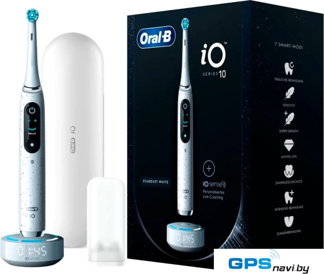 Электрическая зубная щетка Oral-B iO 10 Series 10 (белый)
