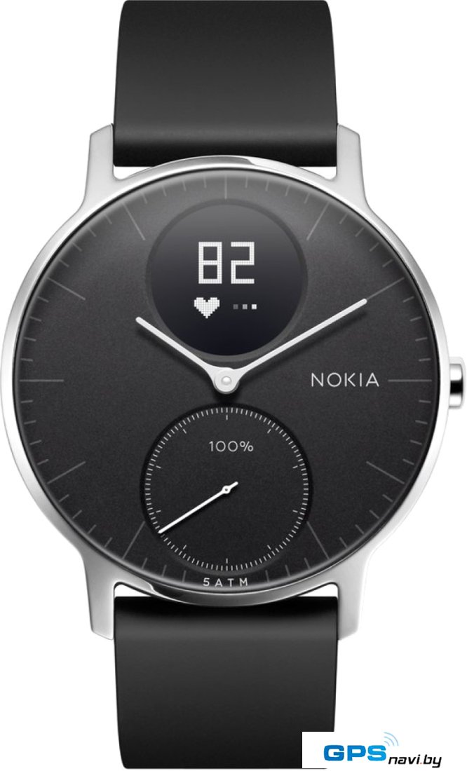 Гибридные умные часы Nokia Steel HR 36мм (черный)