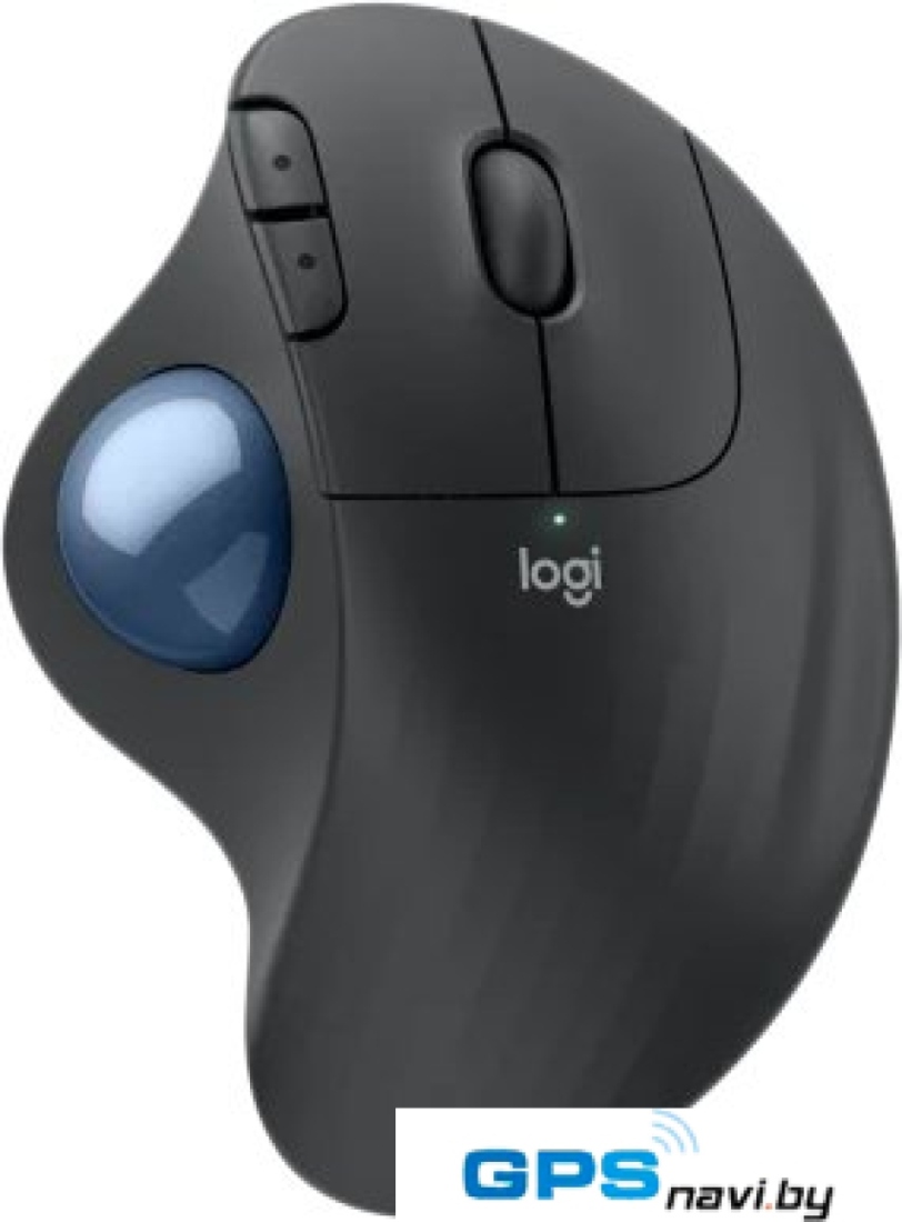 Мышь Logitech Ergo M575S (графитовый, синий шарик)