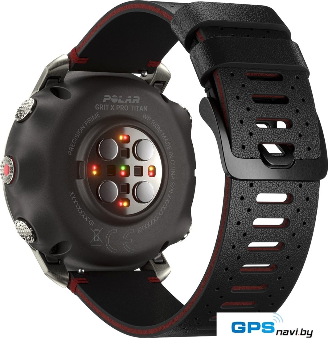 Умные часы Polar Grit X Pro Titan M/L (кожаный ремешок)