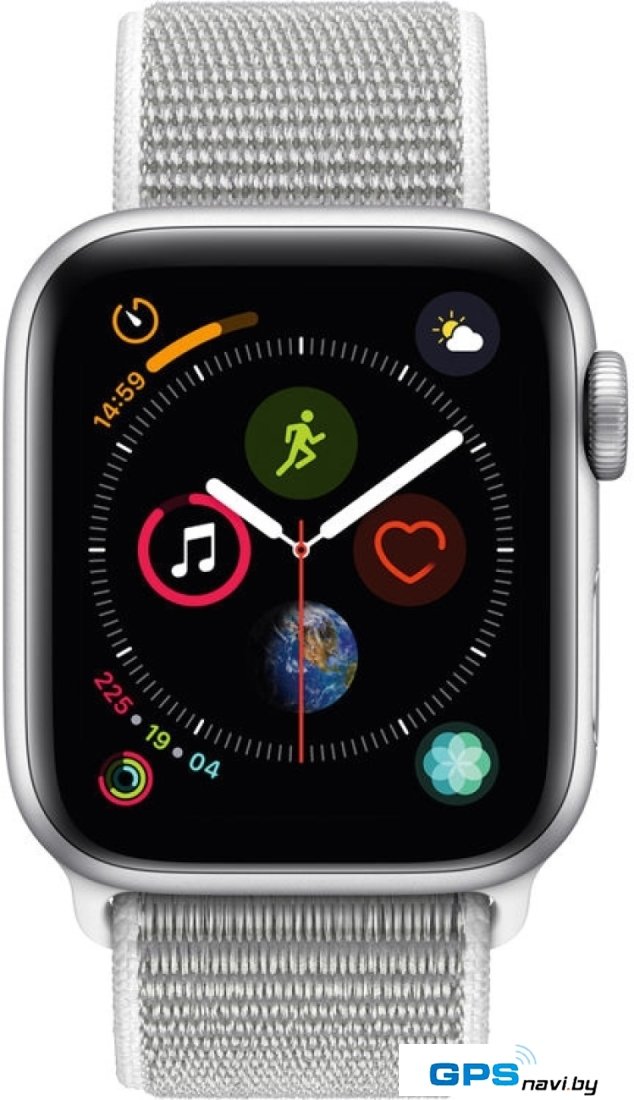 Умные часы Apple Watch Series 4 LTE 40 мм (алюминий серебристый/белая ракушка)