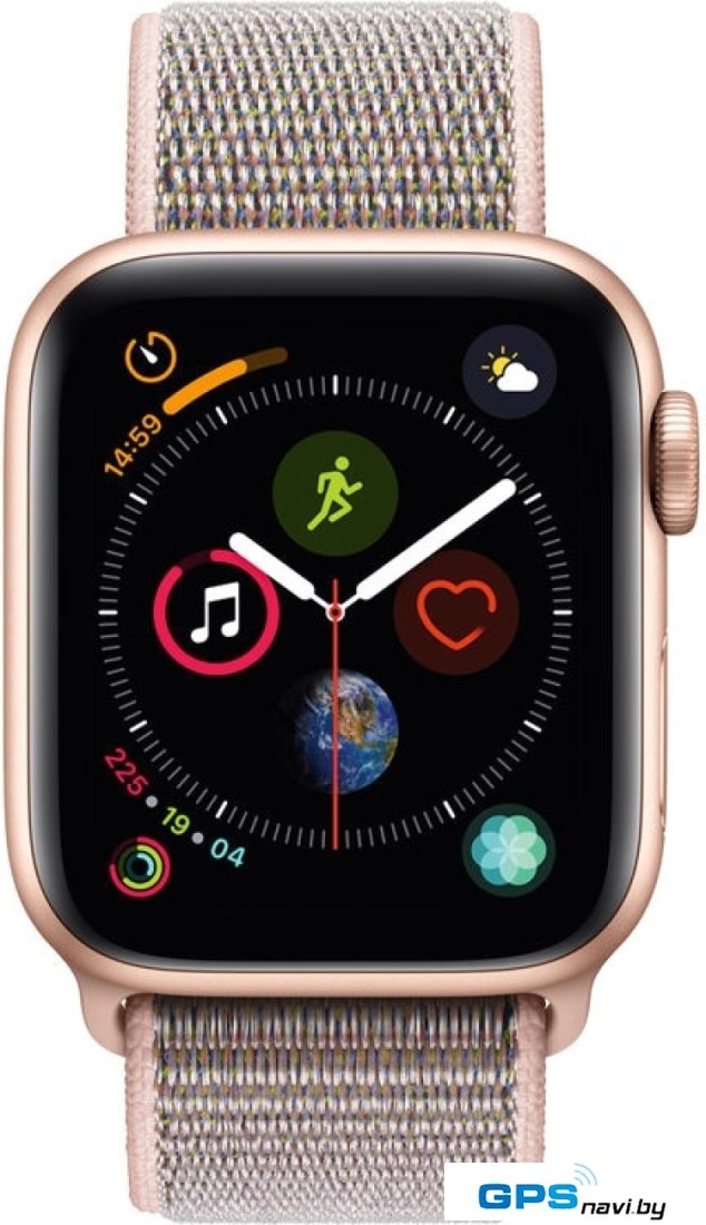 Умные часы Apple Watch Series 4 LTE 40 мм (алюминий золотистый/нейлон розовый)