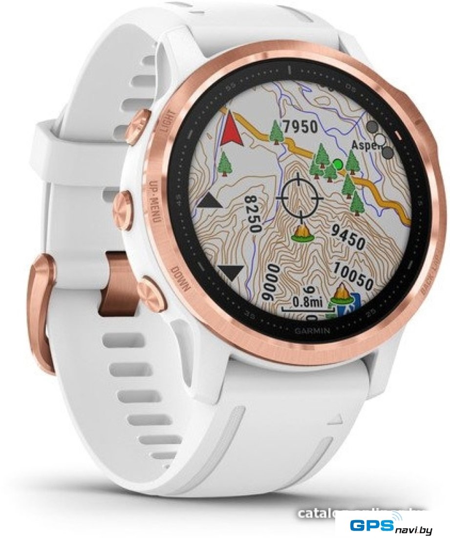 Умные часы Garmin Fenix 6s Pro (розовое золото/белый)