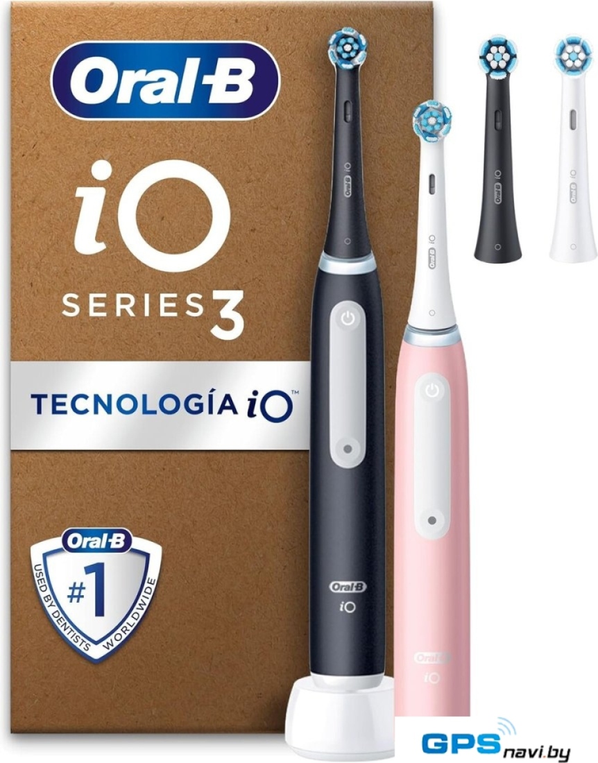 Комплект электрических зубных щеток Oral-B iO Series 3 Plus Edition Duopack Electric Toothbrush iOG3d.2BC6.K (черный/розовый)