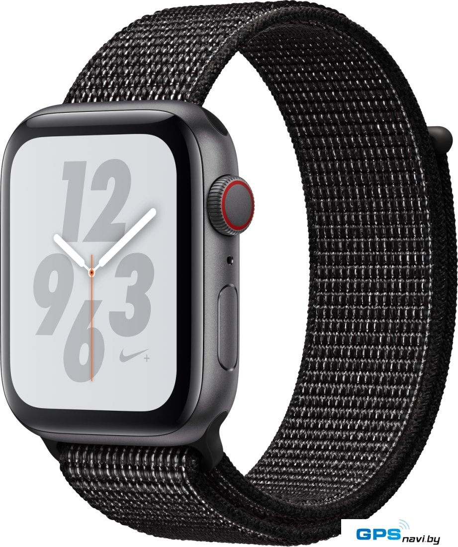 Умные часы Apple Watch Nike+ LTE 44 мм (алюминий серый космос/черный нейлон)