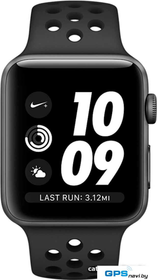 Умные часы Apple Watch Nike+ 42 мм (серый космос/антрацитовый, черный)
