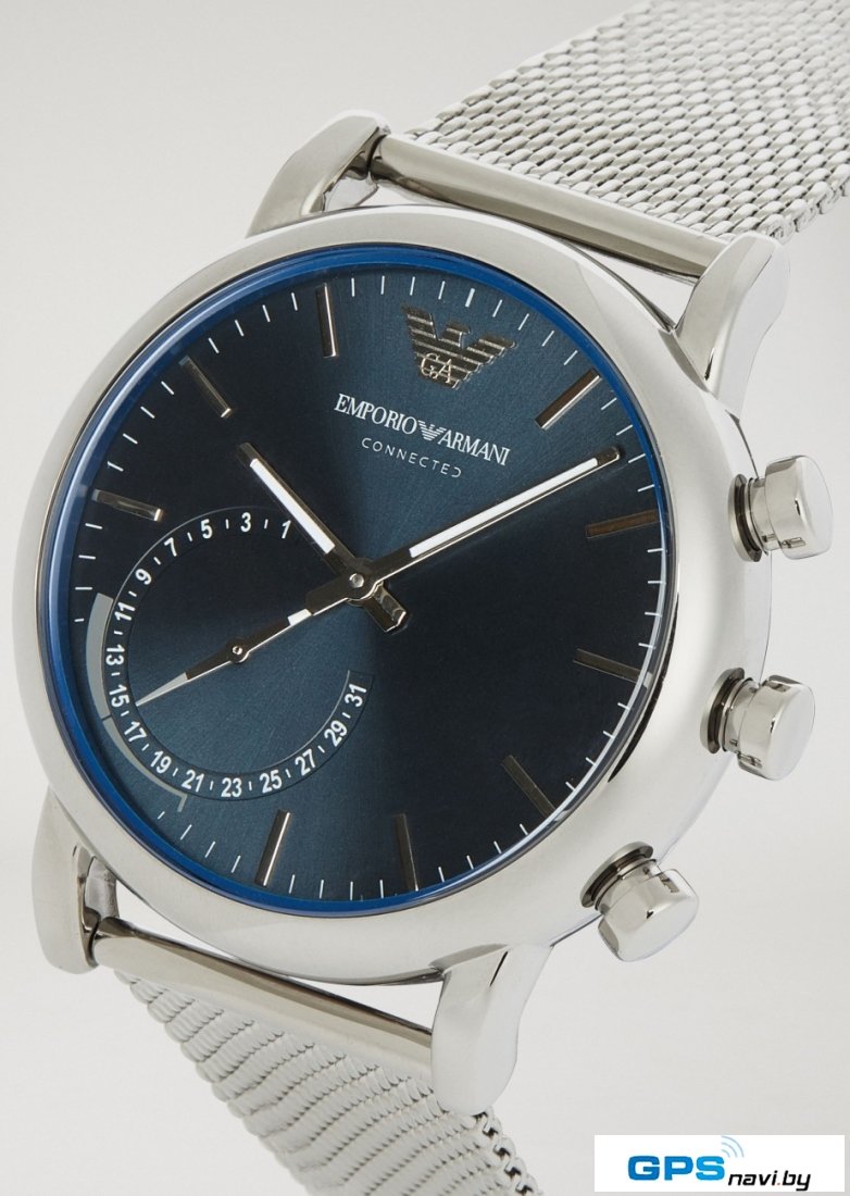 Умные часы Emporio Armani Hybrid and bracelet gift set 9003 (серебристый)