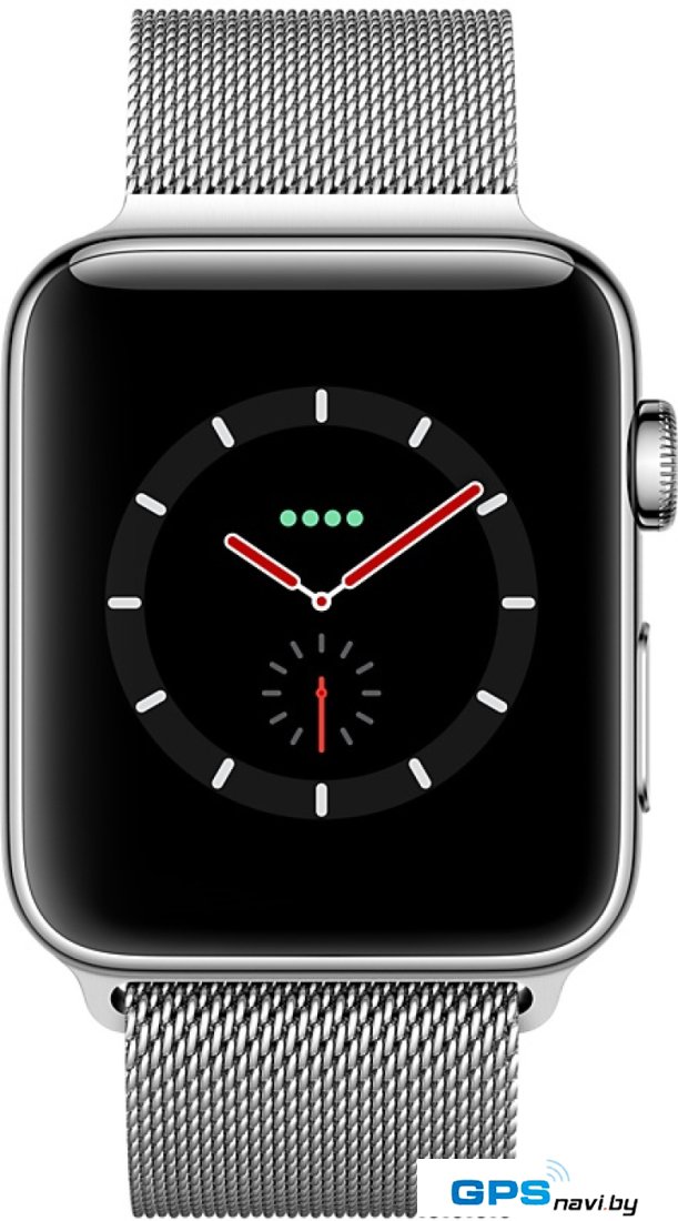 Умные часы Apple Watch Series 3 LTE 38 мм (сталь/миланский браслет)