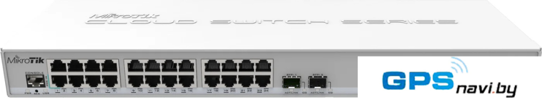 Управляемый коммутатор 3-го уровня Mikrotik CRS326-24G-2S+RM