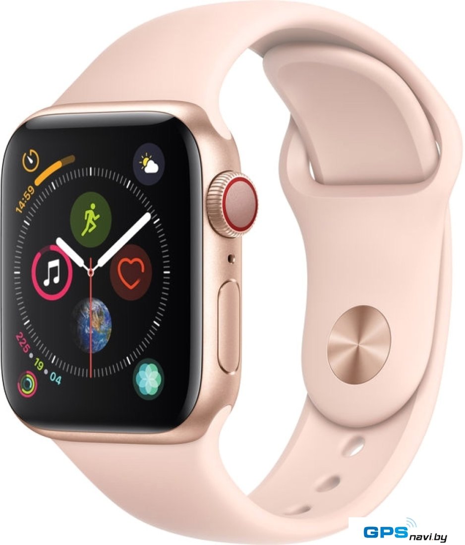 Умные часы Apple Watch Series 4 LTE 40 мм (алюминий золотистый/розовый песок)