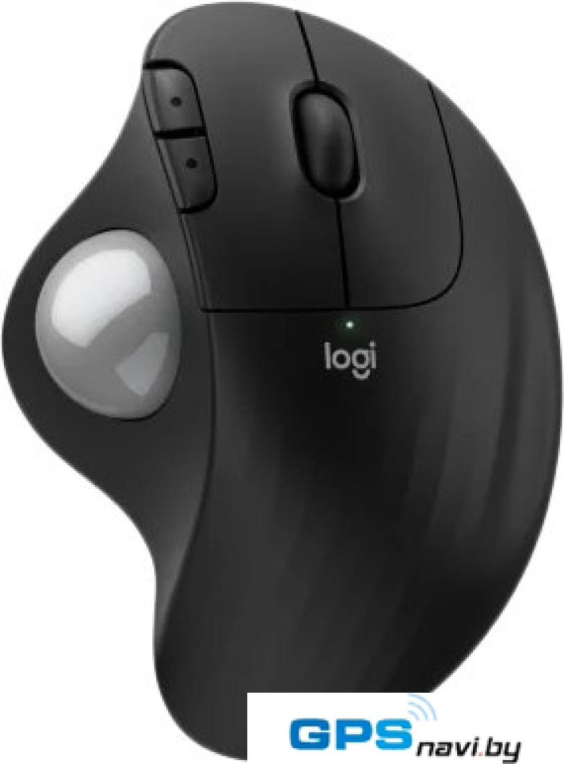 Мышь Logitech Ergo M575S (черный, серебристый шарик)