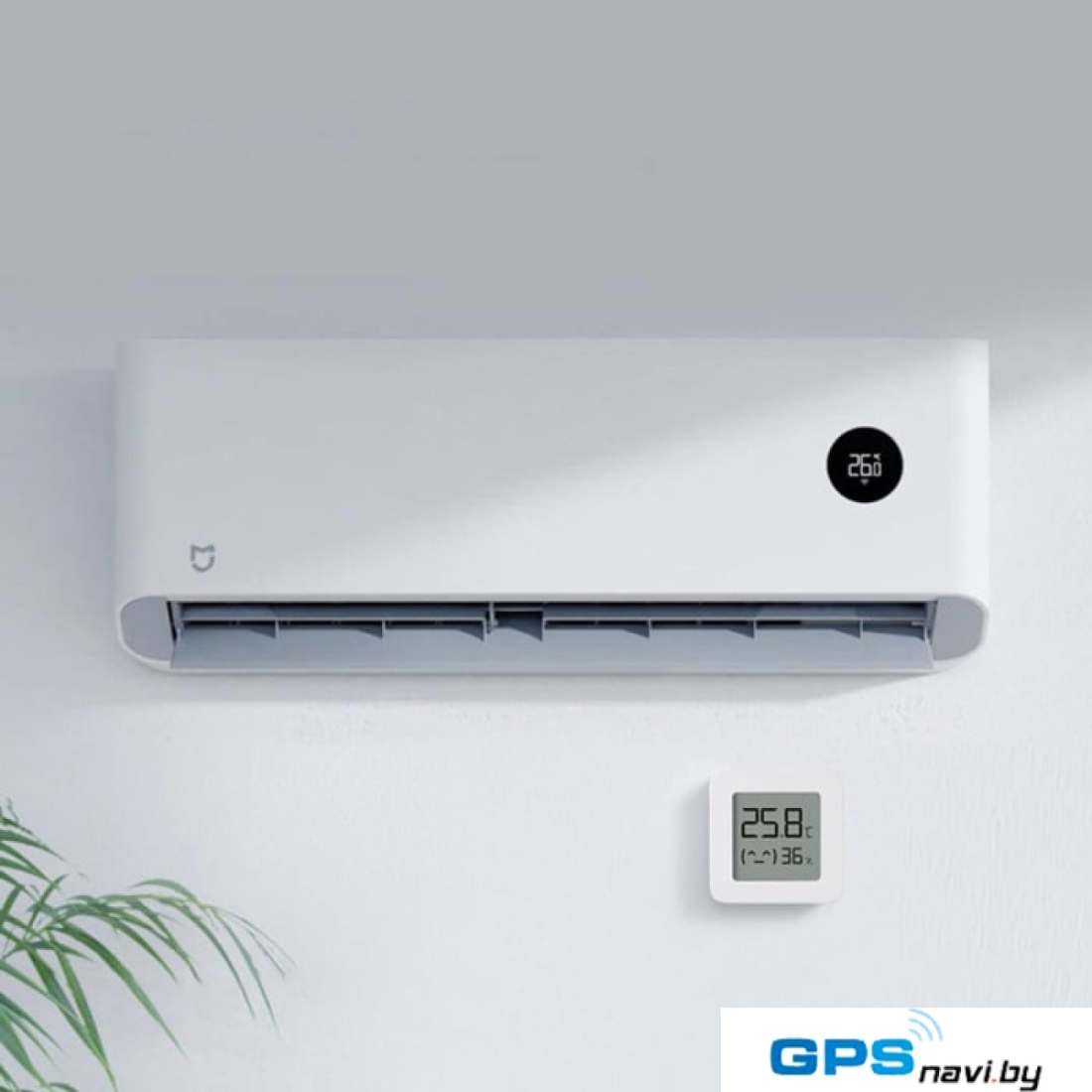 Термогигрометр Xiaomi Mi Temperature and Humidity Monitor 2 LYWSD03MMC (комплект 4 шт)