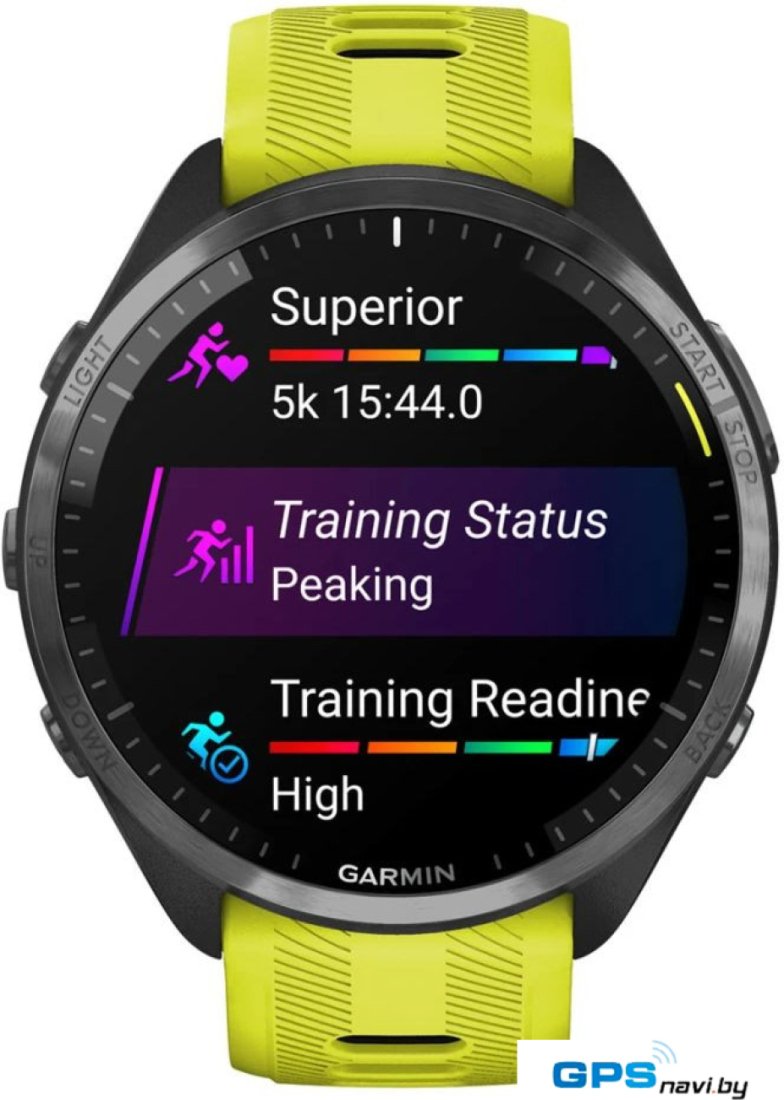 Умные часы Garmin Forerunner 965 (черный/желтый)