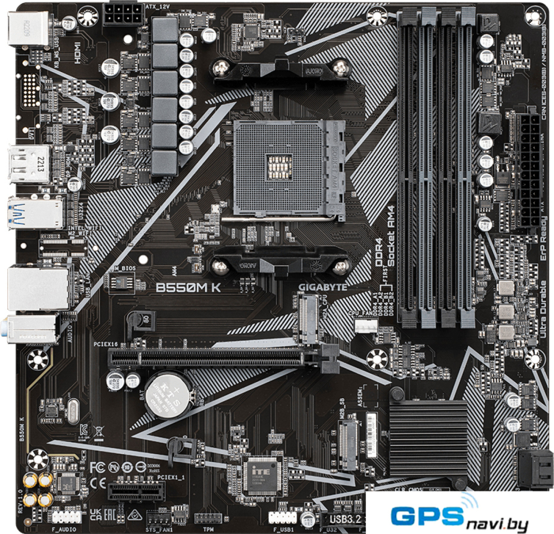 Материнская плата Gigabyte B550M K (rev. 1.0)