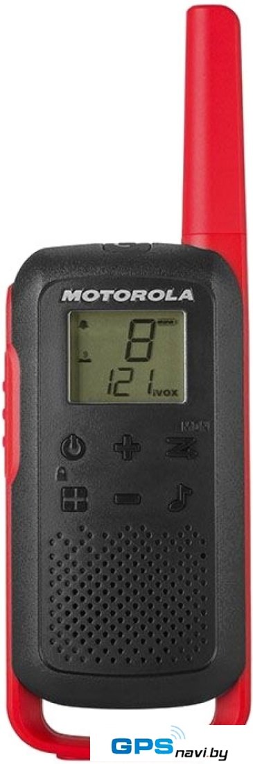 Портативная радиостанция Motorola T62 Walkie-talkie (черный/красный)