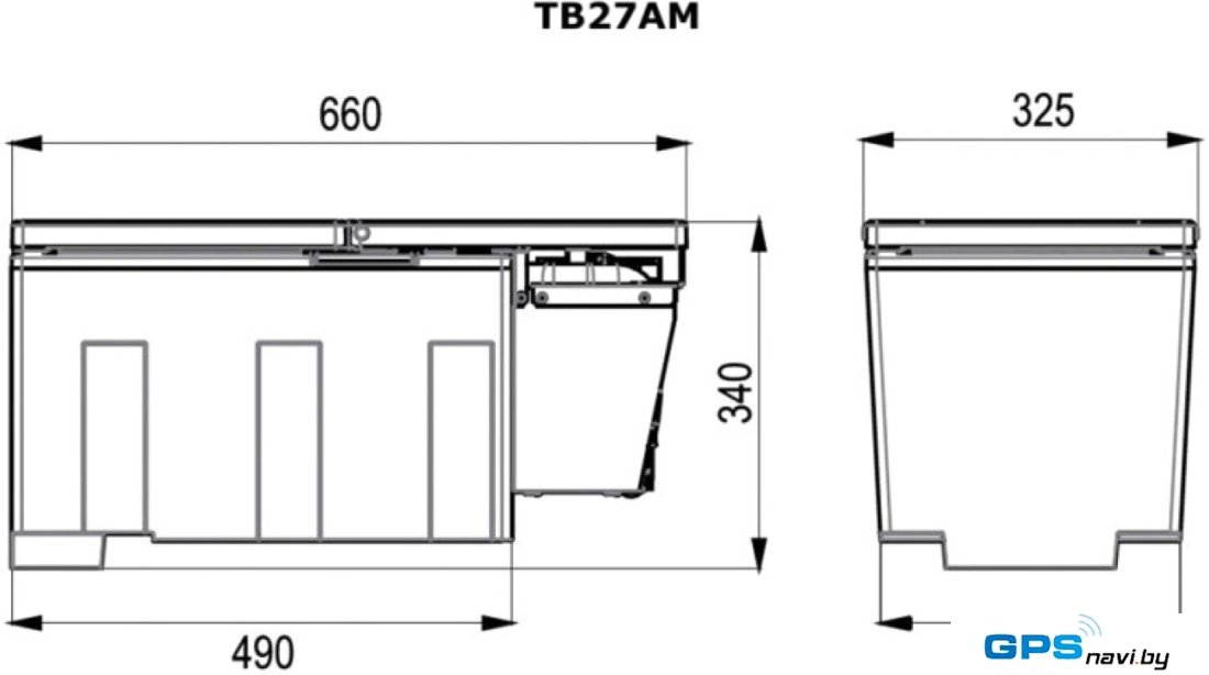 Компрессорный автохолодильник Indel B TB27AM