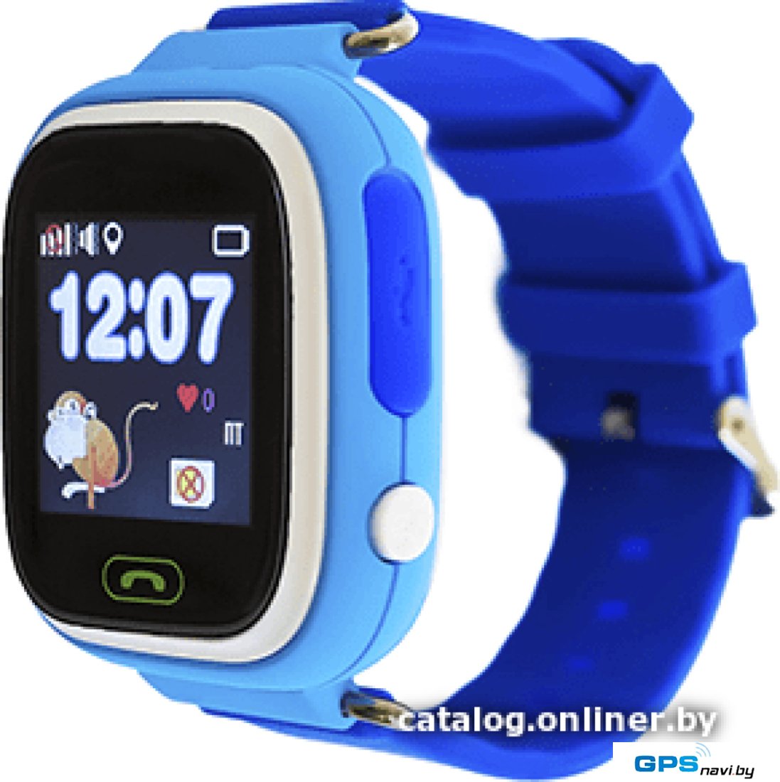 Умные часы Smart Baby Watch Q80 (голубой/синий)