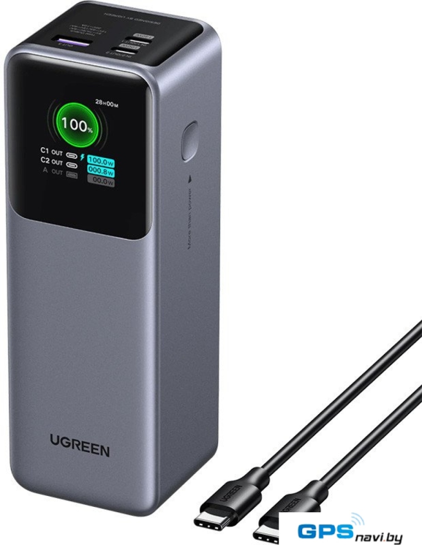 Внешний аккумулятор Ugreen PB722 25000mAh (серый)
