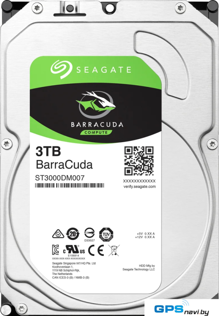 Жесткий диск Seagate BarraCuda 3TB ST3000DM007