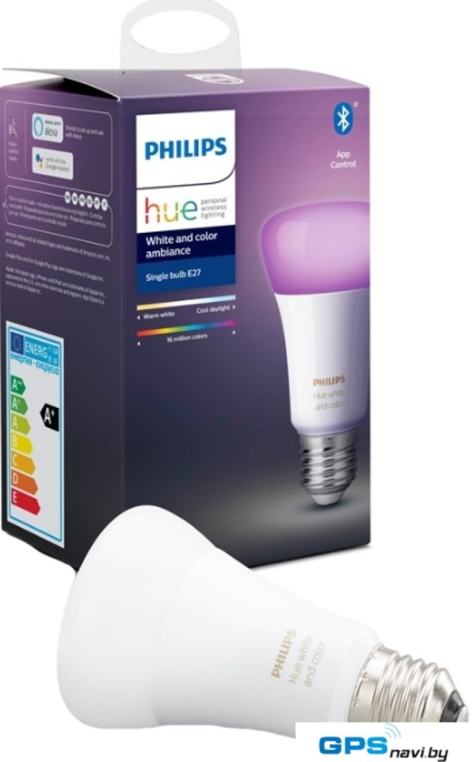 Светодиодная лампочка Philips Hue Color E27 Richer Colors 9 Вт 6500 К