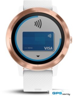 Умные часы Garmin Vivoactive 3 (золотистый/белый)