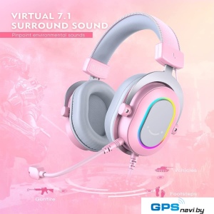 Наушники FIFINE H6 (розовый)