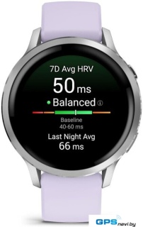 Умные часы Garmin Venu 4 41 мм (серебристый/сиреневый)