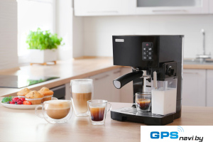 Рожковая помповая кофеварка Sencor SES 4050SS (черный)