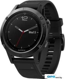 Умные часы Garmin Fenix 5 Sapphire 47mm (черный/черный) [010-01688-11]