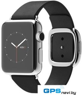 Умные часы Apple Watch 38mm Stainless Steel with Black Modern Buckle [MJYL2]