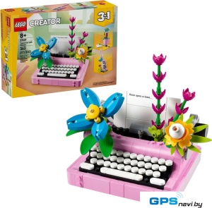 Конструктор LEGO Creator 3 в 1 31169 Пишущая машинка с цветами