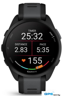Умные часы Garmin Forerunner 165 (черный/сланцево-серый)