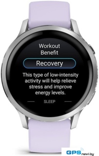 Умные часы Garmin Venu 4 41 мм (серебристый/сиреневый)