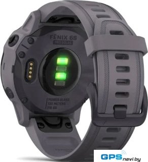 Умные часы Garmin Fenix 6S Pro Solar 42 мм (аметистовая сталь, силикон)