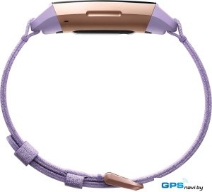 Фитнес-браслет Fitbit Charge 3 Special Edition (розовое золото/лавандовый тканевый)