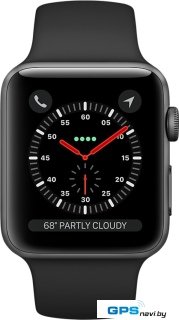 Умные часы Apple Watch Series 3 LTE 38 мм (алюминий серый космос/черный)