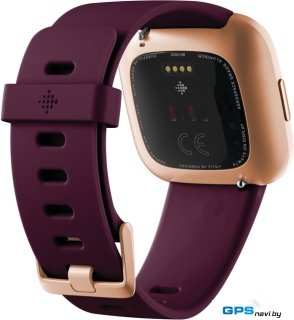 Умные часы Fitbit Versa 2 (бордовый/золотистый алюминий)