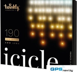 Бахрома Twinkly Icicle 190 LEDs Gold Edition
