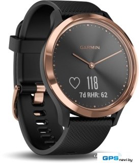 Умные часы Garmin Vivomove HR Sport S/M (розовое золото/черный)