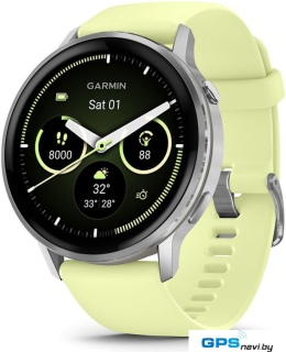 Умные часы Garmin Venu 4 45 мм (серебристый/желтый)