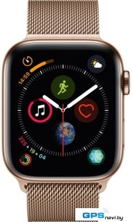 Умные часы Apple Watch Series 4 LTE 44 мм (сталь золотистый/миланский золотой)