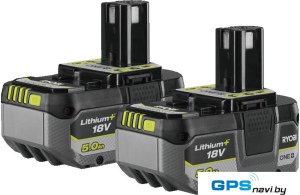 Набор аккумуляторов Ryobi RB1850X2 5133005305 (2x18В/5 Ah)