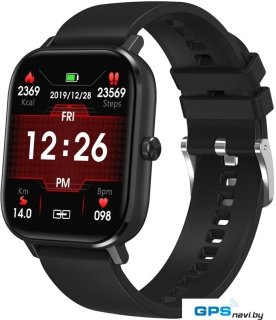 Умные часы Lemfo DT35 2020 (силиконовый браслет, черный)