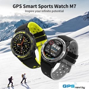 Умные часы Lemfo M7S GPS (черный/серый)