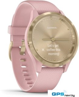 Гибридные умные часы Garmin Vivomove 3S (золотистый/розовый)