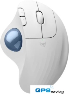 Мышь Logitech Ergo M575S (белый, синий шарик)