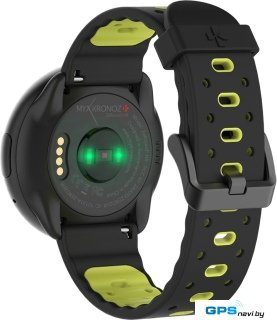 Умные часы MyKronoz ZeRound 2 HR Premium (черный/зеленый)