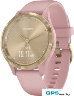 Гибридные умные часы Garmin Vivomove 3S (золотистый/розовый)